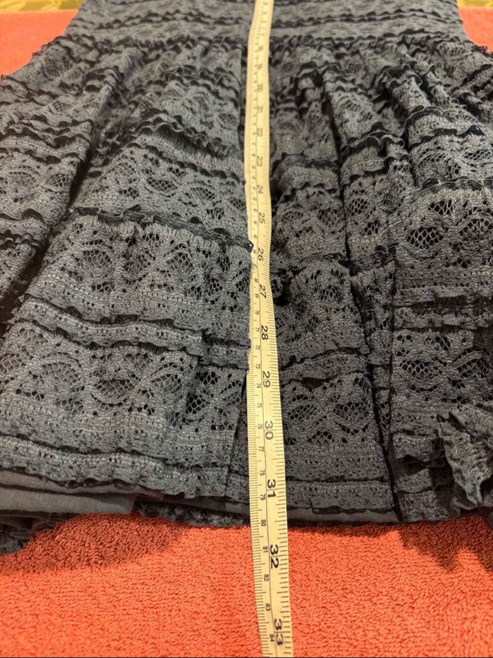 Zara Black Lace Fit & Flare Dress - Picture 8 of 11